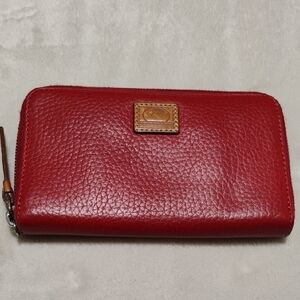 Dooney&burke Red Leather Wallet